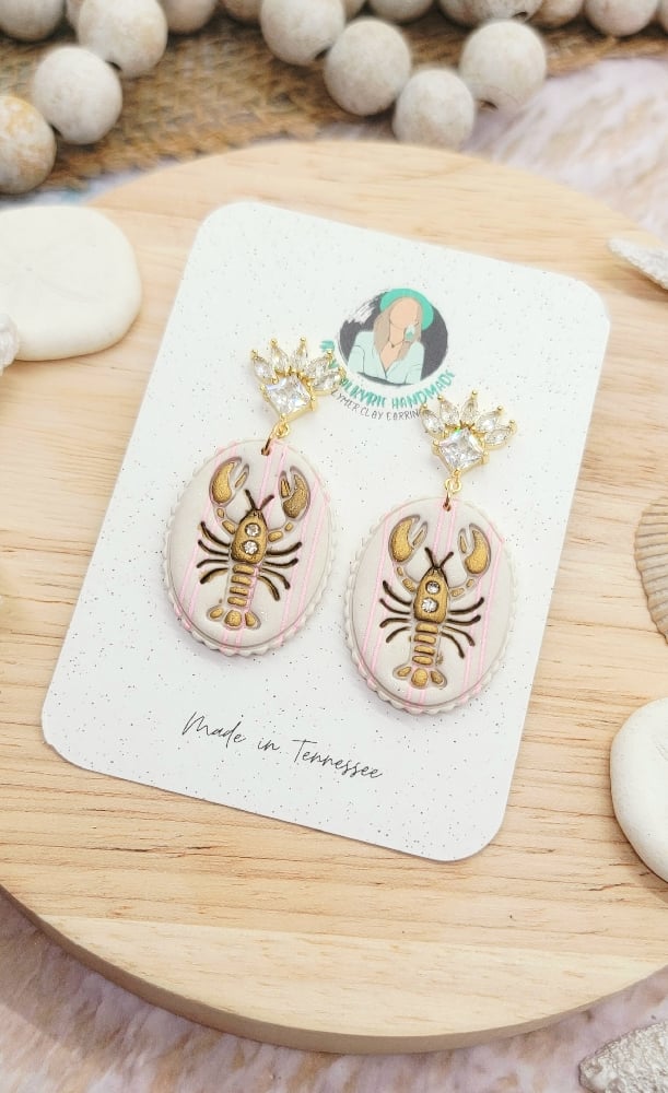 Image of Pink Harbor Lobster Dangles