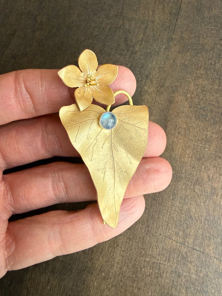 Image of Green Buckwheat Pin