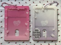I love my oshi and can you lock the fuck in photo card holders 