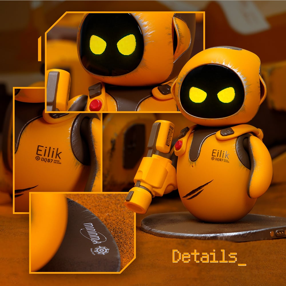 Image of Eilik DQ - Touch Interactive Toys, Cute Robot Pets with Abundant Emotions. Idle Animations&Exclusive