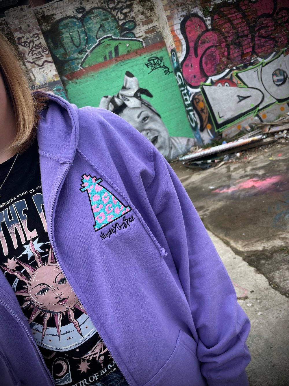 Image of Lilac Leopard Zip Up