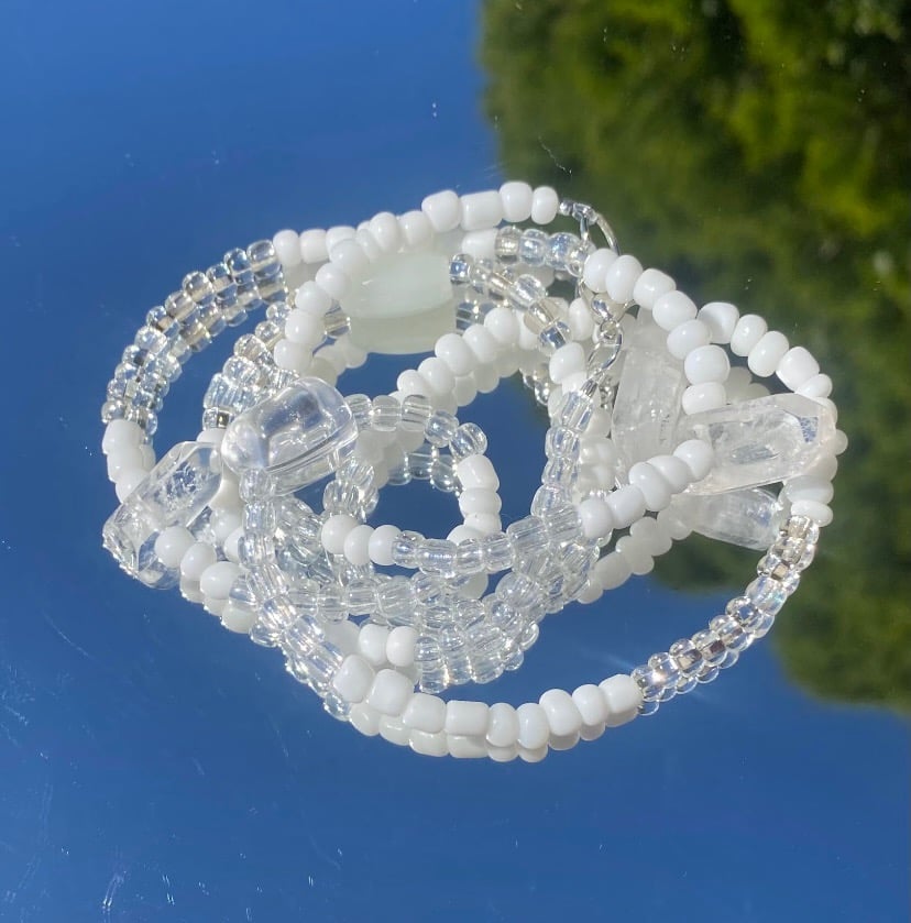 Image of "Snowy" Waist Bead