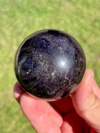 Image 2 of Charoite Aegirine & Pyrite Sphere I Siberia Russia #2952 