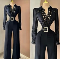 Image 7 of Emily Belted jumpsuit 