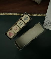 Image 4 of Jeu de Poker d’as, 4 dés anciens, 1900
