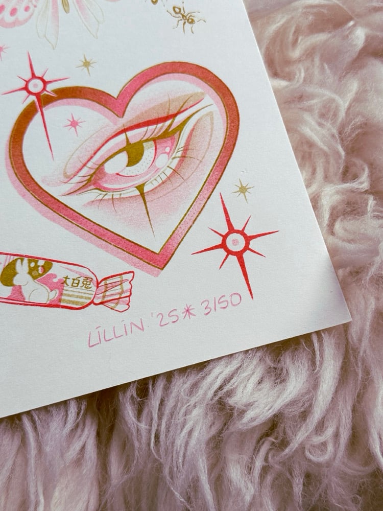 Valentine’s Risograph Print