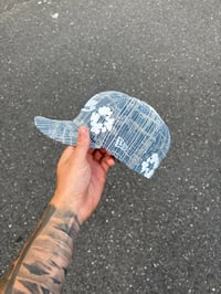 Image 2 of DISTRESSED DENIM HARLEM CUSTOM FITTED CAP