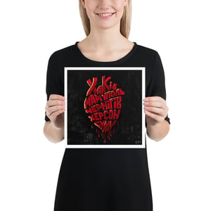 Image of Ukraine cities bleeding heart Poster