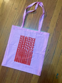 Image 2 of Pink Screenprinted Totes!