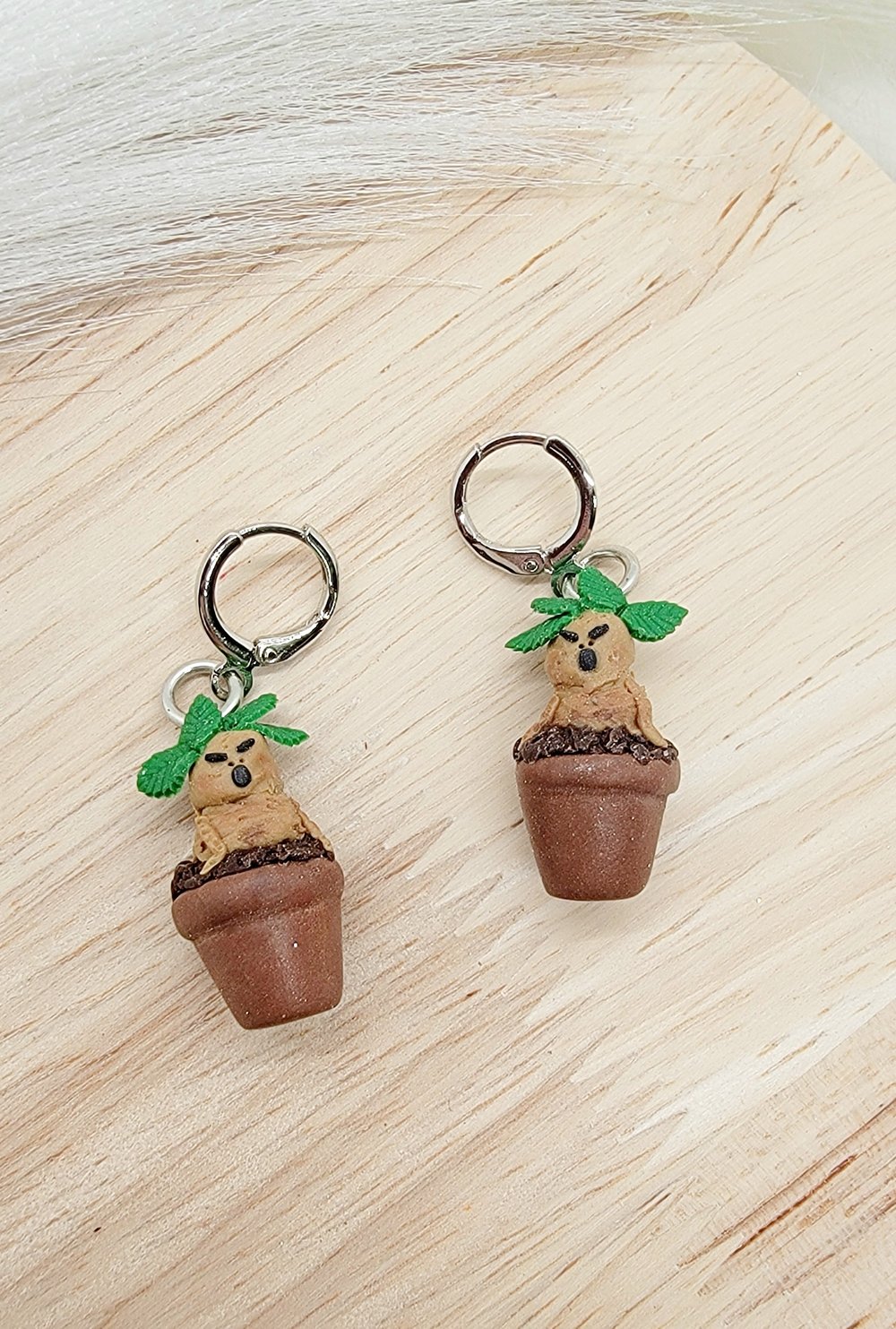 Image of Mandrake Huggie Hoops