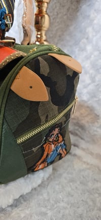 Image 3 of Orange & Camo Gorg girl speedy BAG ONLY