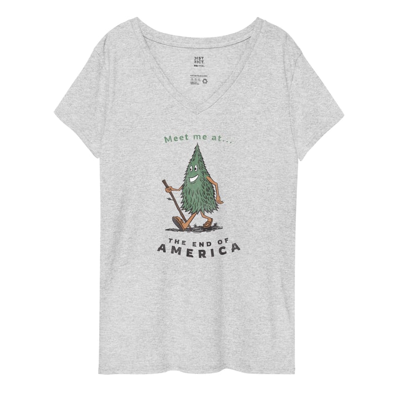 Image of NEW! TEOA "Take a Hike" Women's V-neck Tee (multiple colors)