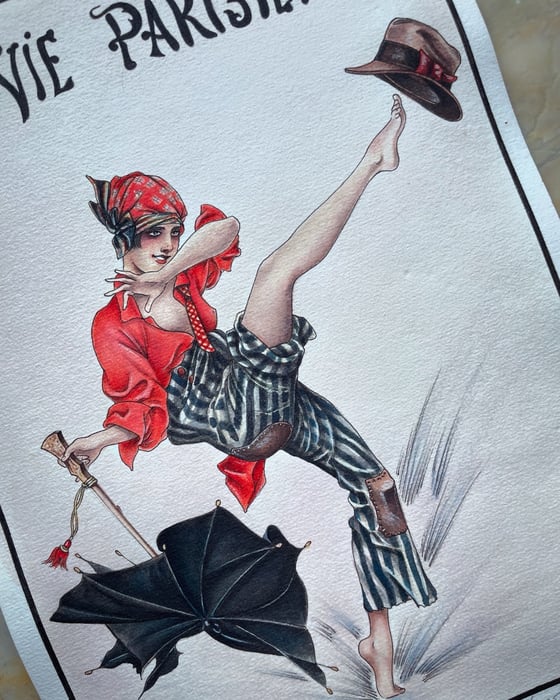 Image of Original Umbrella Watercolor