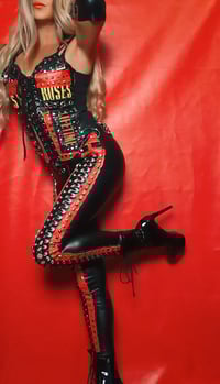 Image 2 of GUN'S N ROSES NIGHTTRAIN LACE UP TOP