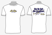 EXTRA LARGE COTTON WHITE T-SHIRT SLOGAN