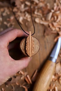 Image 6 of Feather- Pendant Necklace 