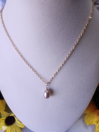 Image 5 of Lavender Pearl Sterling Silver | Gold-Filled Necklace | Bridal |Wedding Necklace
