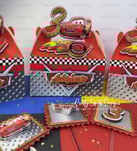 Image 2 of CARS Favor Boxes CARS Gable Box cars Bowser CARS Birthday Party Decor