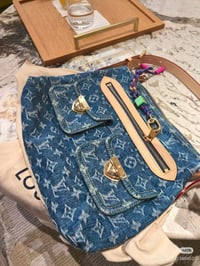 Image 10 of ĻV Vintage Denim Tote