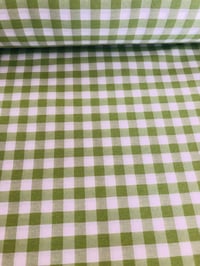 Image 2 of Loneta/Vichy - Doble Cara - Cuadro Grande - VERDE PISTACHO - 8€/m