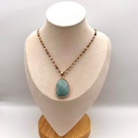 Image 2 of Amazonite Stone Necklace (Large)