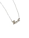 vintage LOVE sterling silver necklace 