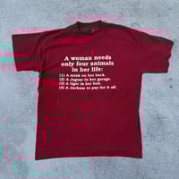 Image 1 of 90s ANIMALS WOMEN NEED TEE - SIZE LARGE