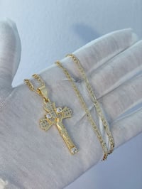 Image 2 of Gold plated Figaro Men’s Necklace’s