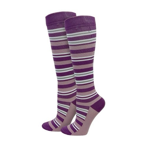 Image of Purple Stripes Fashion Compression Sock