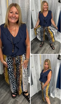 Image 1 of Clara - Animal Print Hareem Pants 