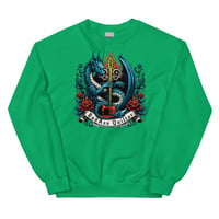 Image 3 of Dragon Fire old school Unisex Sweatshirt