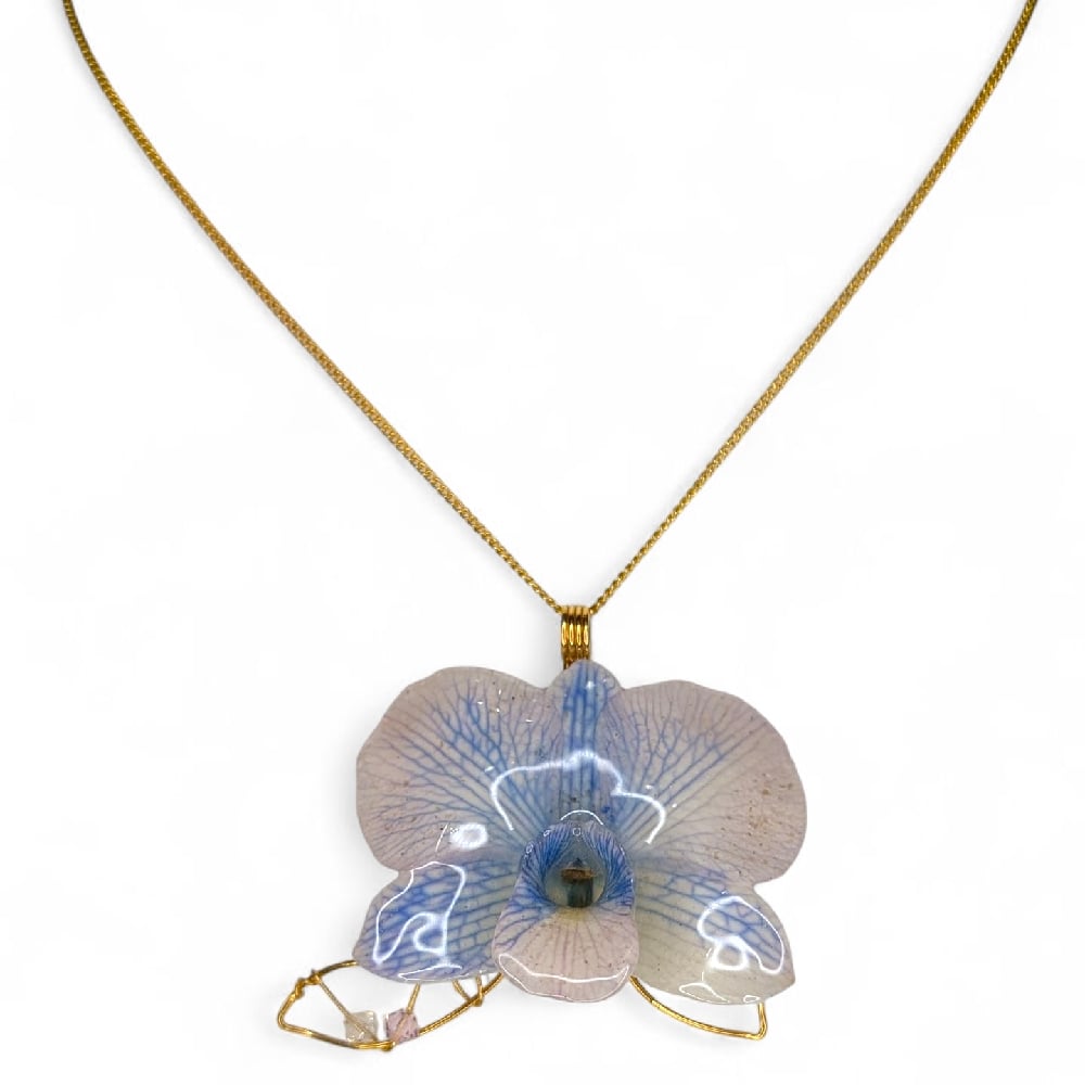 Image of Swarovski Crystal Orchid Pendant