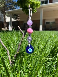 Image 1 of Fairy Sparkles Evil Eye Keychain 