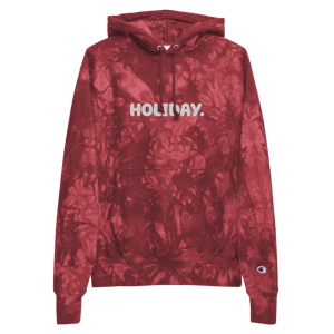 HOLIDAY X BERNQRUE Champion tie-dye hoodie