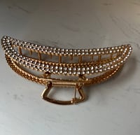 Image 2 of Sparkly Gold Hair Claw Clip