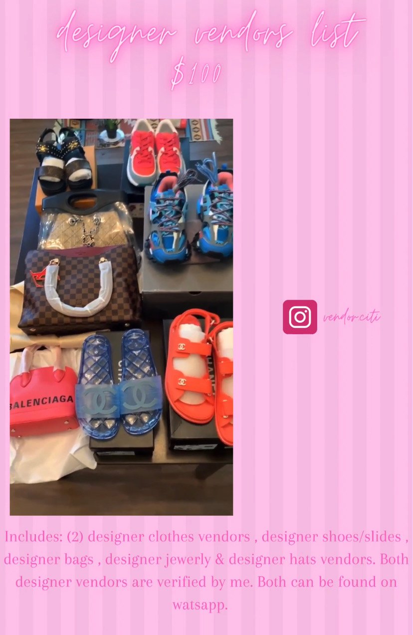 Image of Designer Vendors List