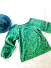 Ready Made Apple Green Floral Smock Top with Free Postage 
