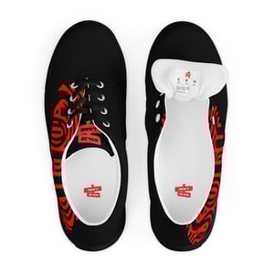 Image of Red/Black Printed Solid Sneakers