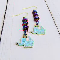 Image 2 of Baby Elephant Earrings