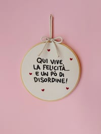 Image 2 of Telaio grande Qui vive la felicità 