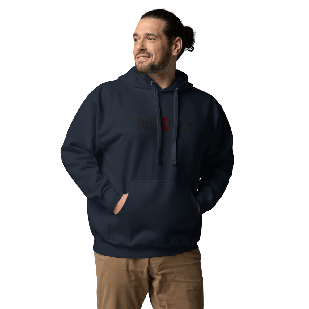 DISOBEY EMBROIDERED UNISEX PREMIUM HOODIE