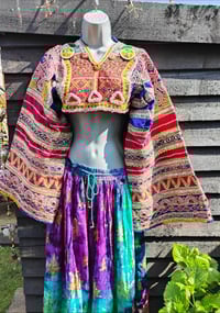 Image 12 of Vintage Fez Crop Tribal Top chest 30 inches
