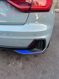 Image 2 of X2 Audi A1 Gen 2 Rear  Bumper trim stickers copy