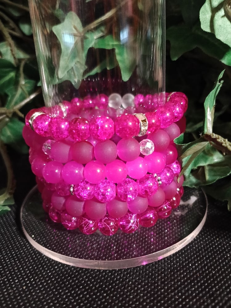 Image of (6pc) Pink Bracelet Stacks