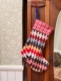 Image 1 of Antique Lonestar Quilt & Kelsch Stocking