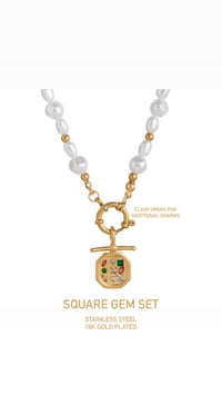 Image 3 of CORFU PEARL CHARM NECKLACE 