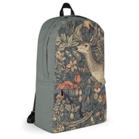 Image 3 of Boho Nature Cottagecore Inspired Deer In a Forest Backpack