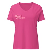 Image 2 of Bead Baddie Women’s relaxed v-neck t-shirt