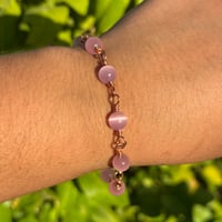 Image 2 of Pink Cats Eye Bracelet 💘