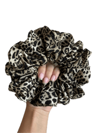 Image 2 of Handmade Leopard Scrunchie